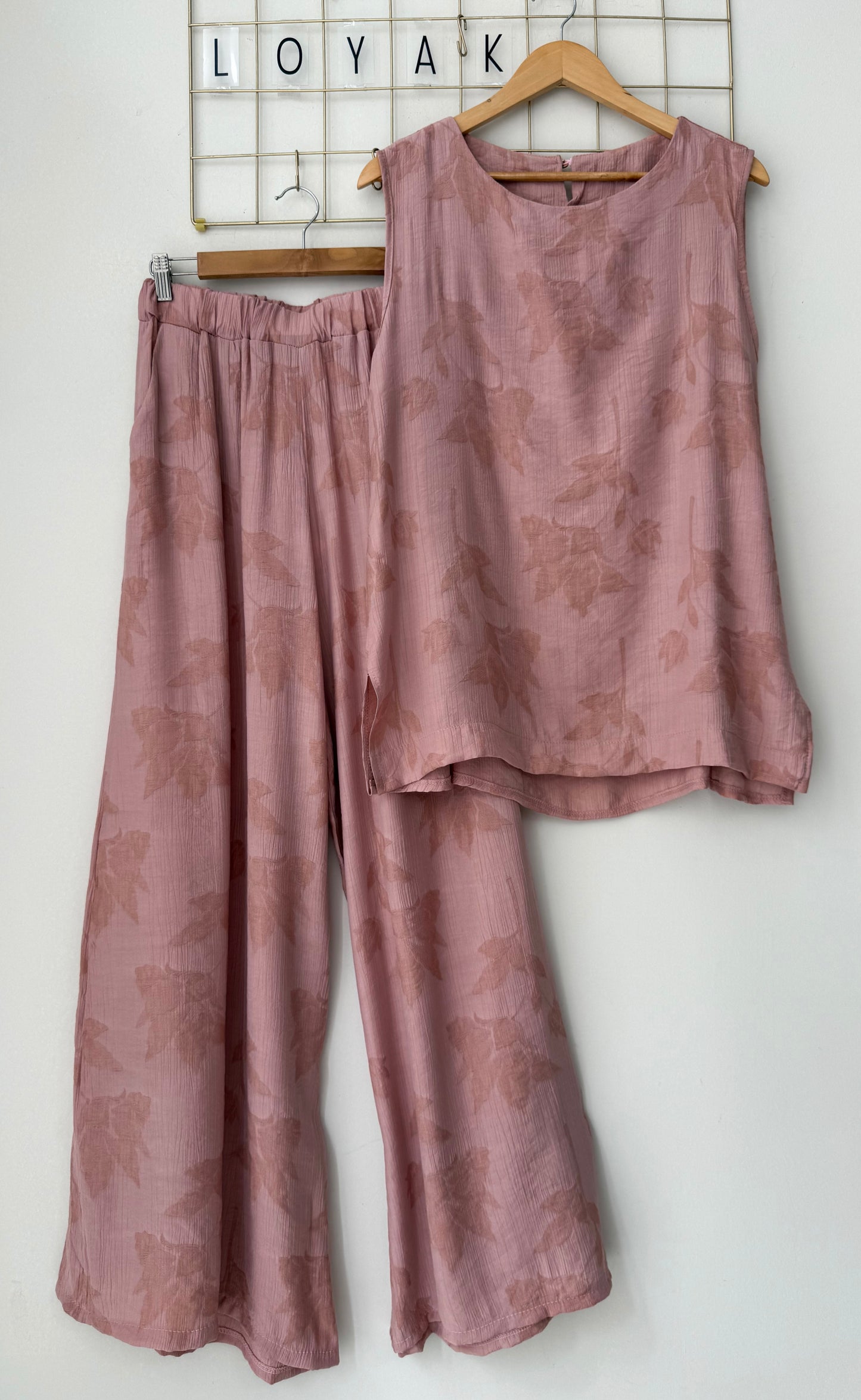 Σετ βισκόζη MANDY dusty pink