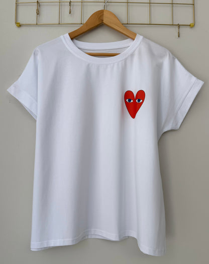 T-shirt HEART white