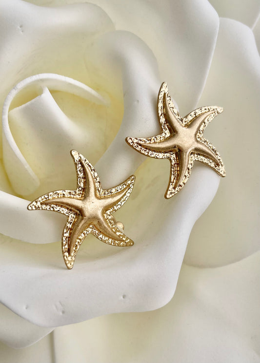 Σκουλαρίκια STARFISH gold