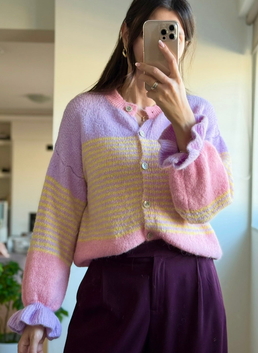 Ζακέτα πλεκτή HADARI pink