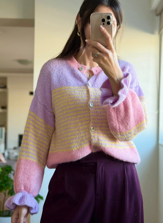 Ζακέτα πλεκτή HADARI pink