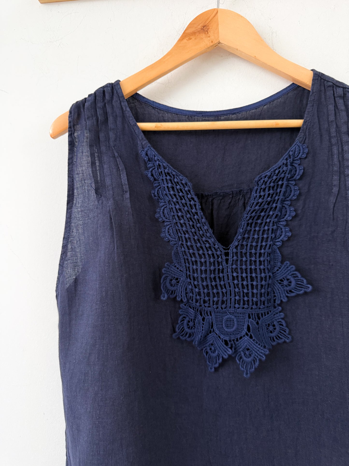 Μπλούζα 100% λινο ERITIA navy blue