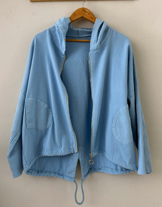 Μπουφάν Jean KINDA light blue