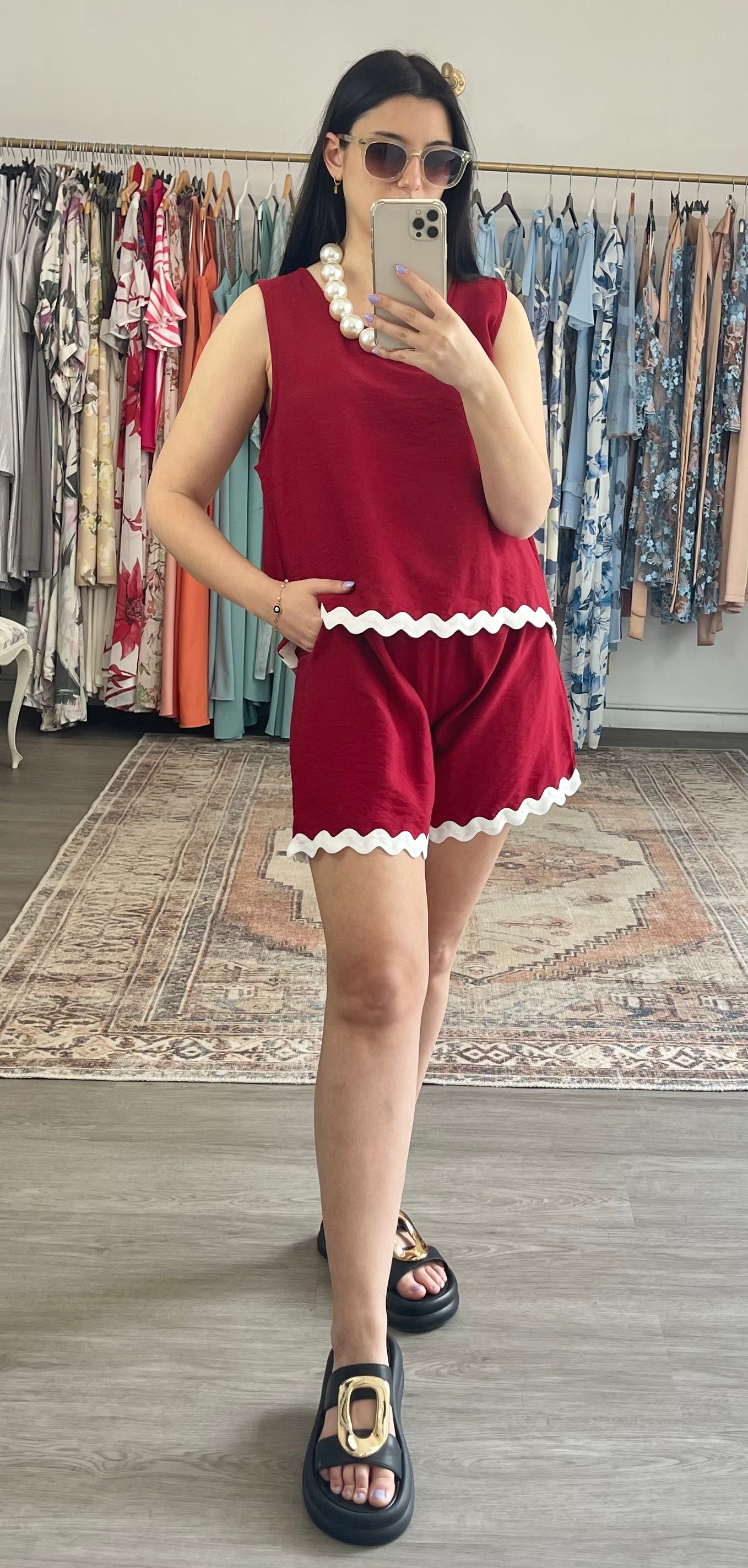 Σετ JULY burgundy