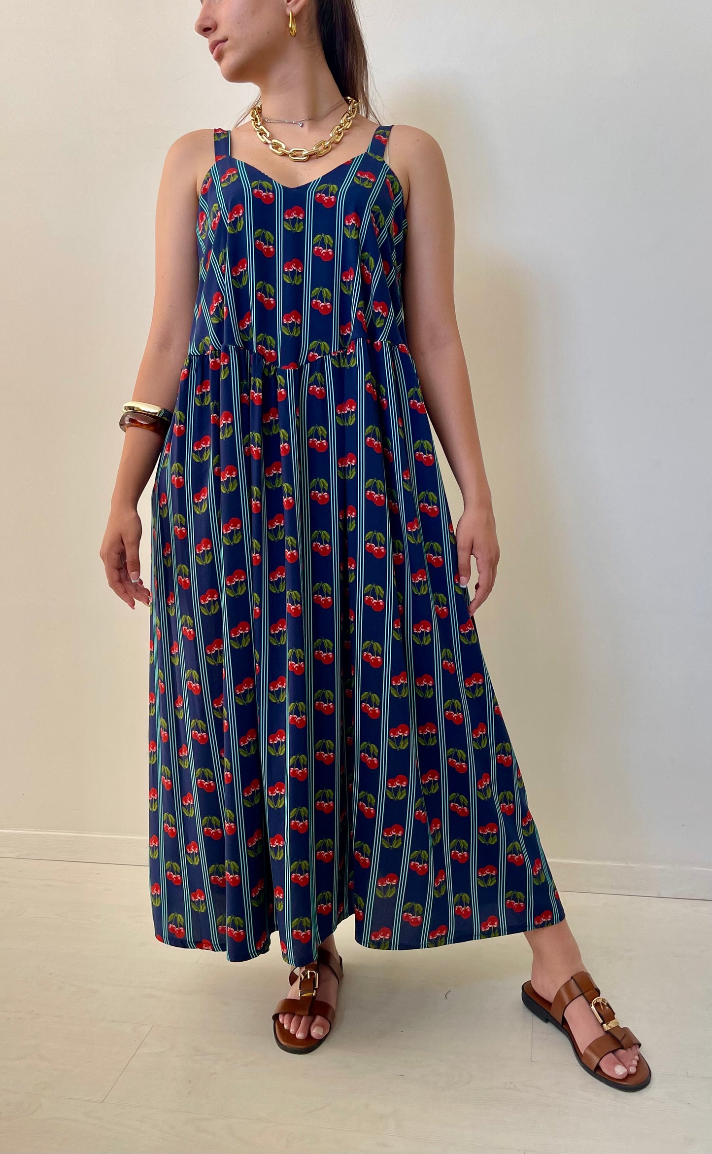 Φόρεμα CHERRIES navy blue