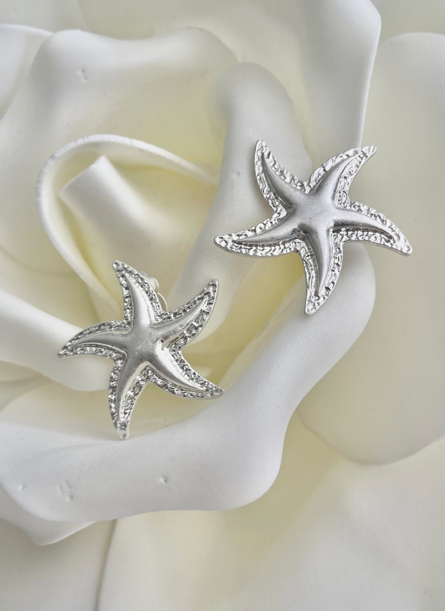 Σκουλαρίκια STARFISH silver