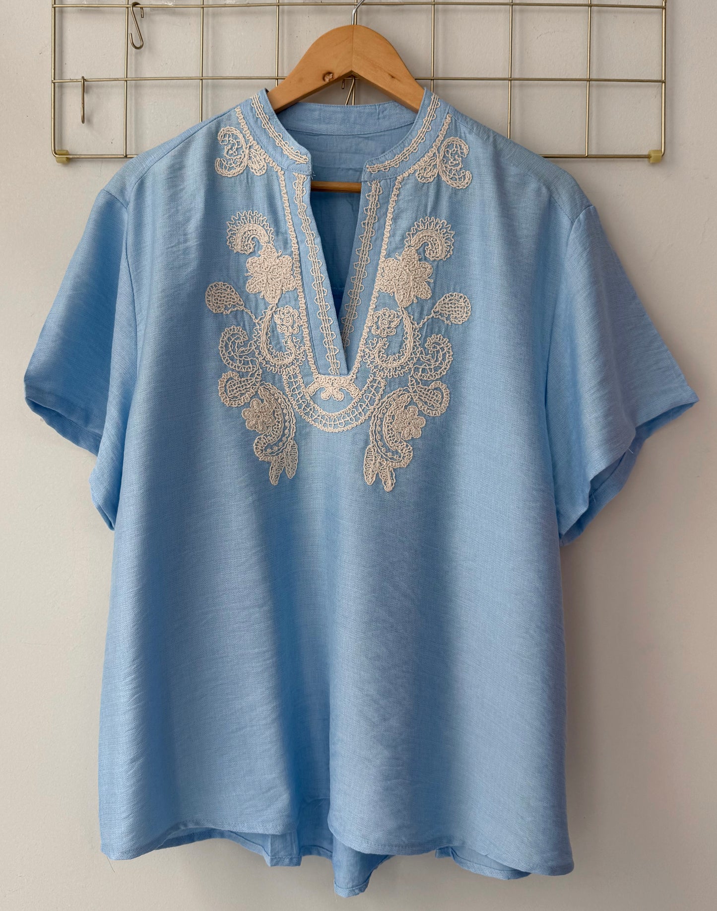 Μπλούζα με κεντημα ATIKA light blue