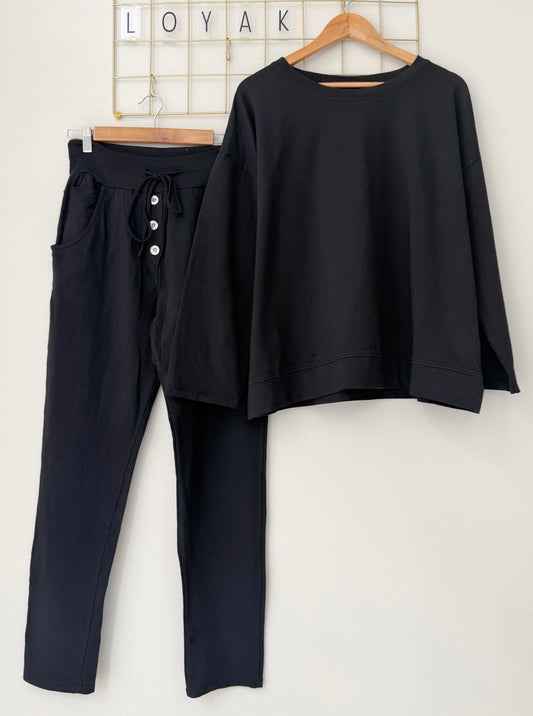 Σετ βαμβάκι LOTTO black