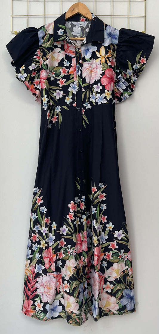 Φόρεμα HIBISCUS multi/black