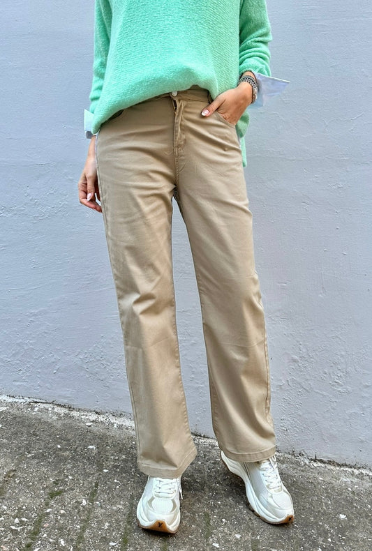 Παντελόνι Jean με ελαστικότητα  beige