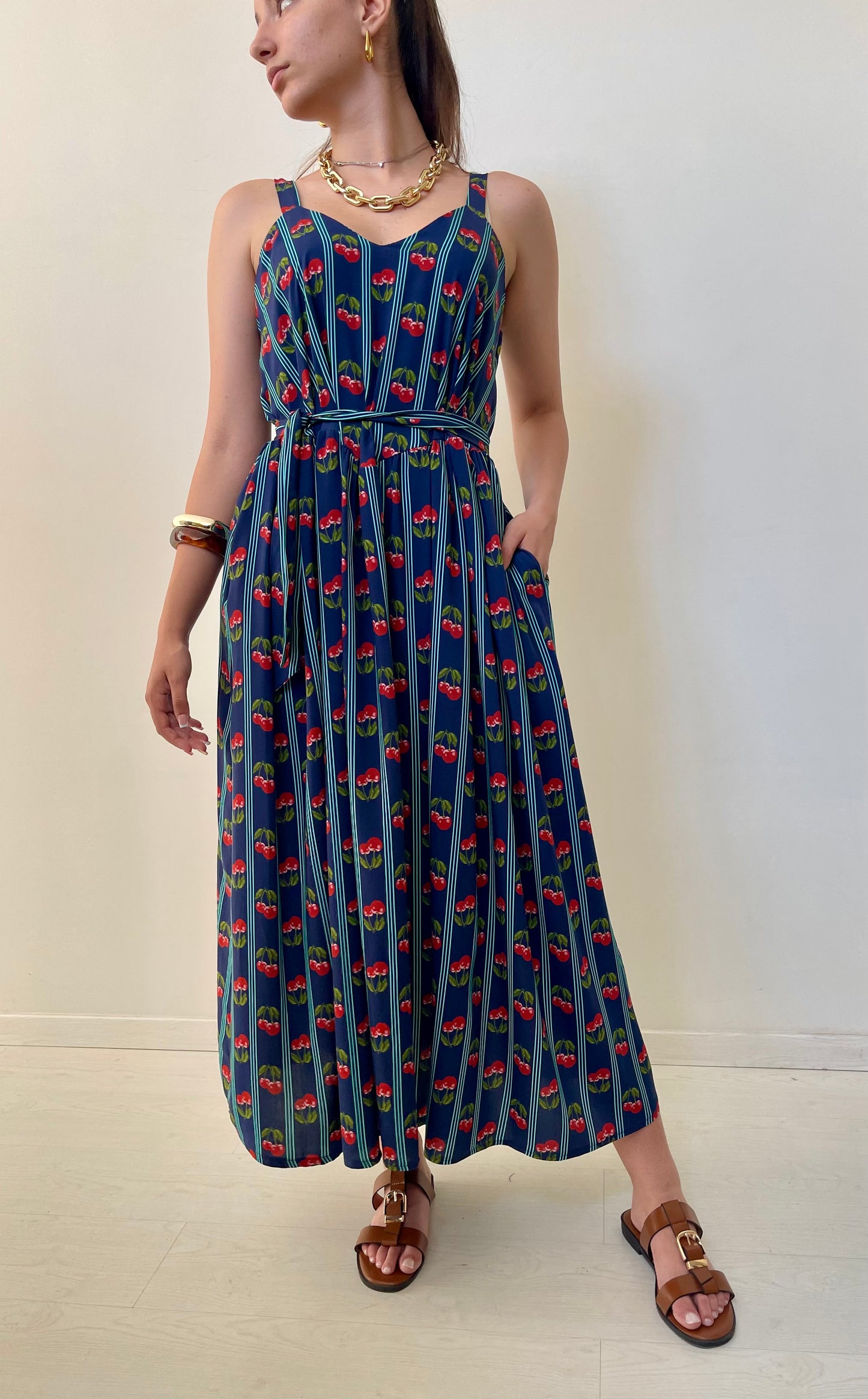 Φόρεμα CHERRIES navy blue