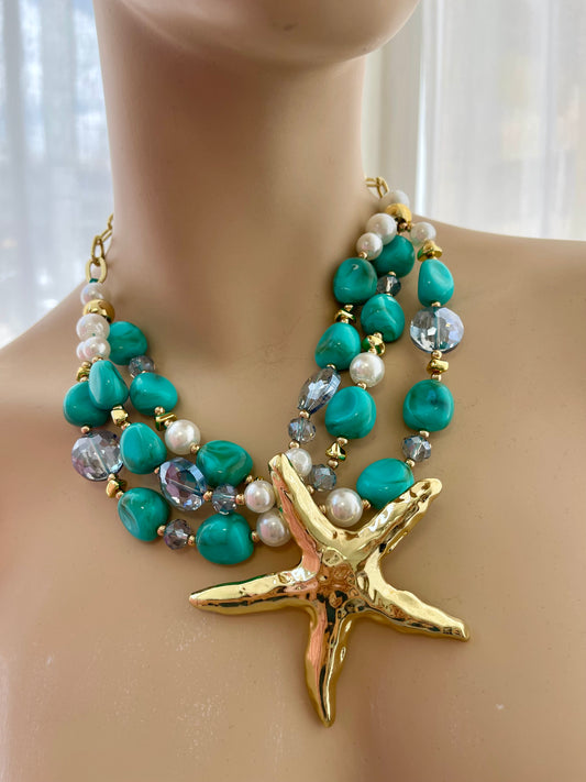 Κολιέ STARLY turquoise