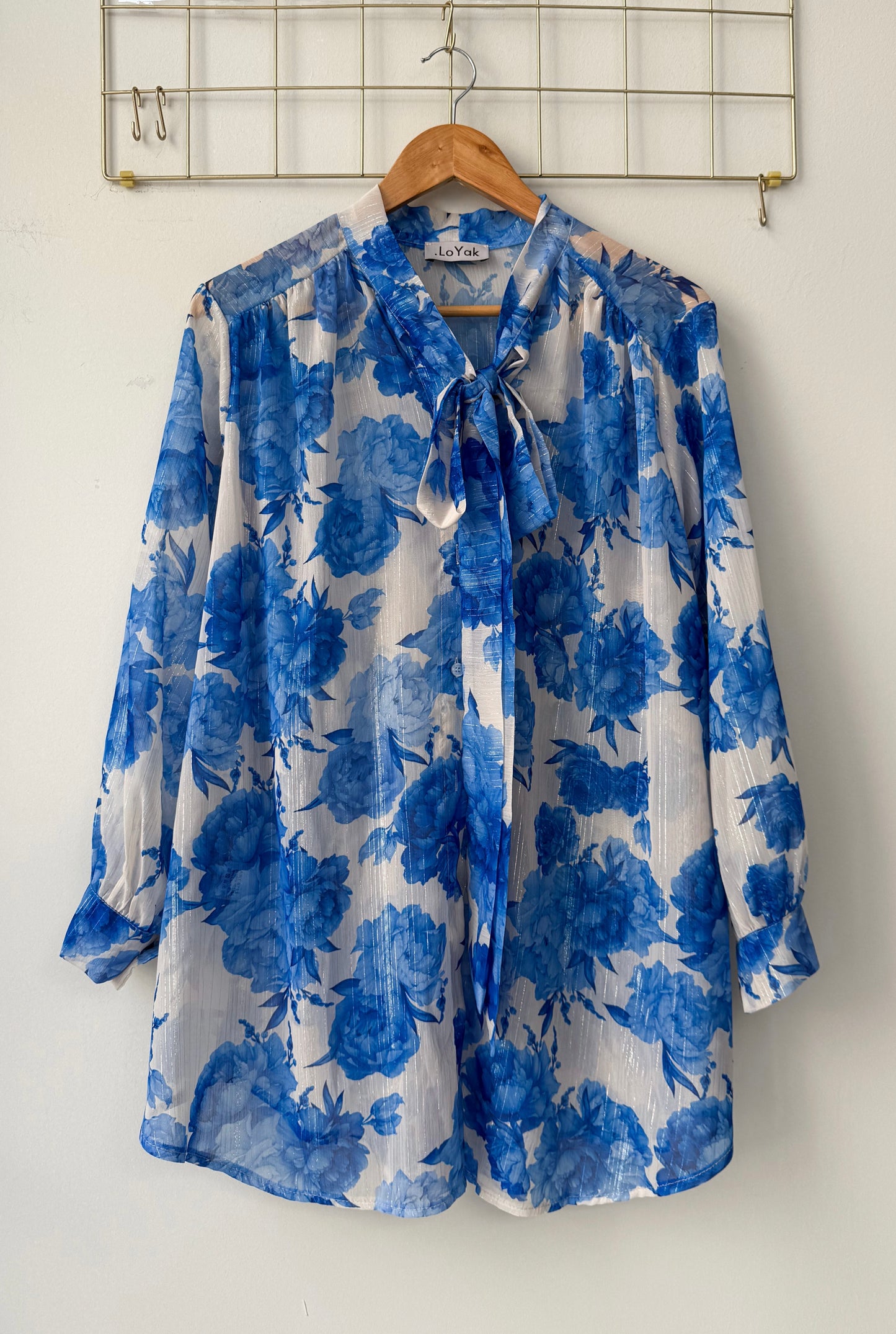 Μπλούζα loose GIRLANI blue