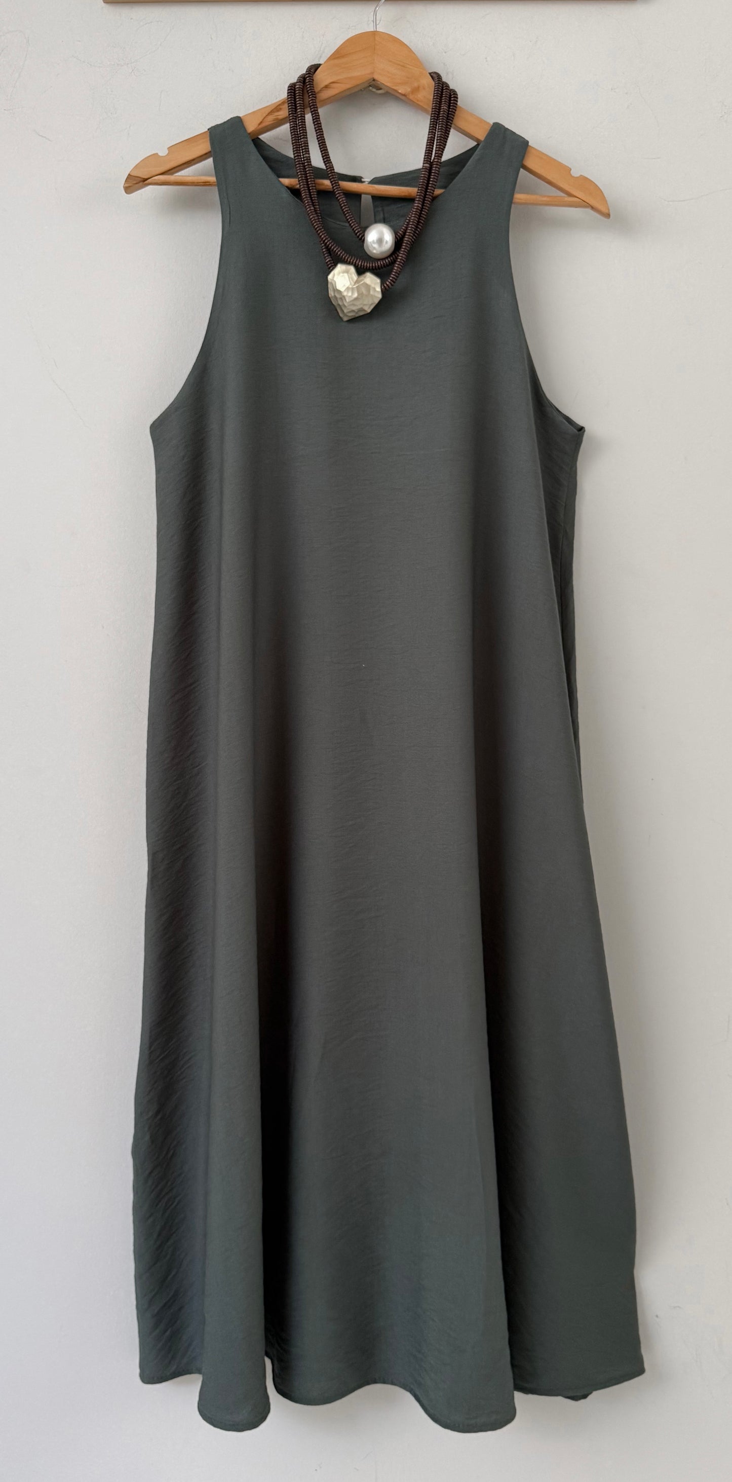 Φόρεμα midi SANIA khaki