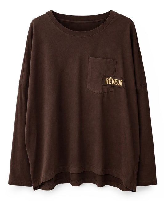 Μπλουζα βαμβάκι REVEUR brown