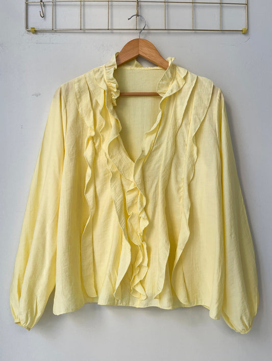 Μπλούζα με βολάν ADRIA yellow