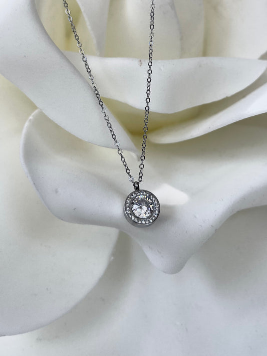 Κολιέ SUNCATCH ασημί ατσάλινο