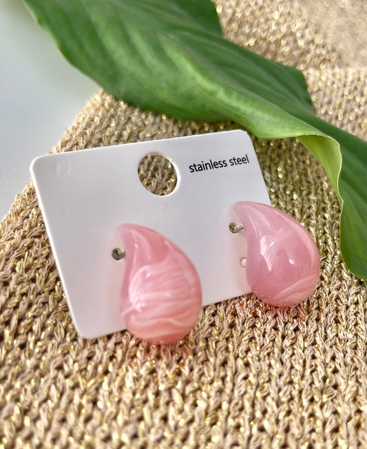 Σκουλαρίκια ROSE PETALS pink