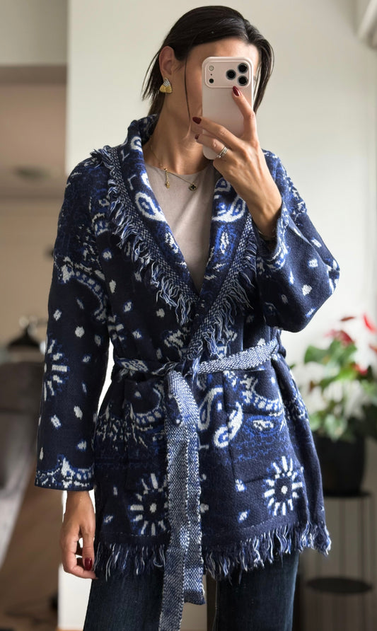 Ζακέτα PAISLEY BANDANA blue