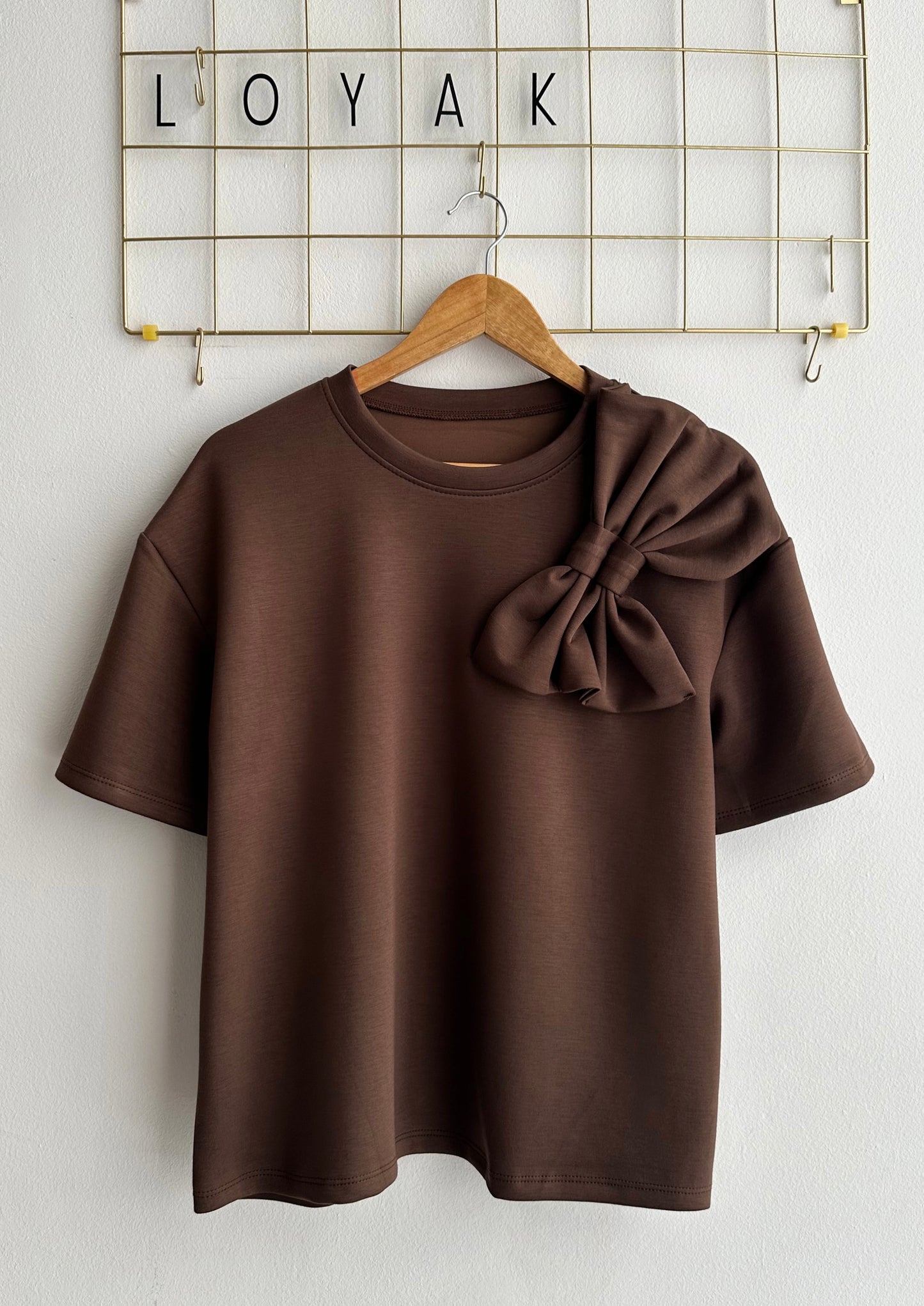 T-shirt BOW brown