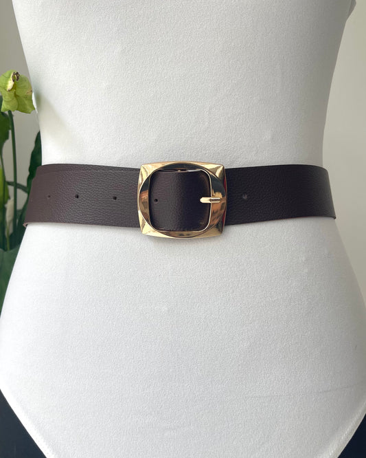 Ζώνη LAKE brown/gold