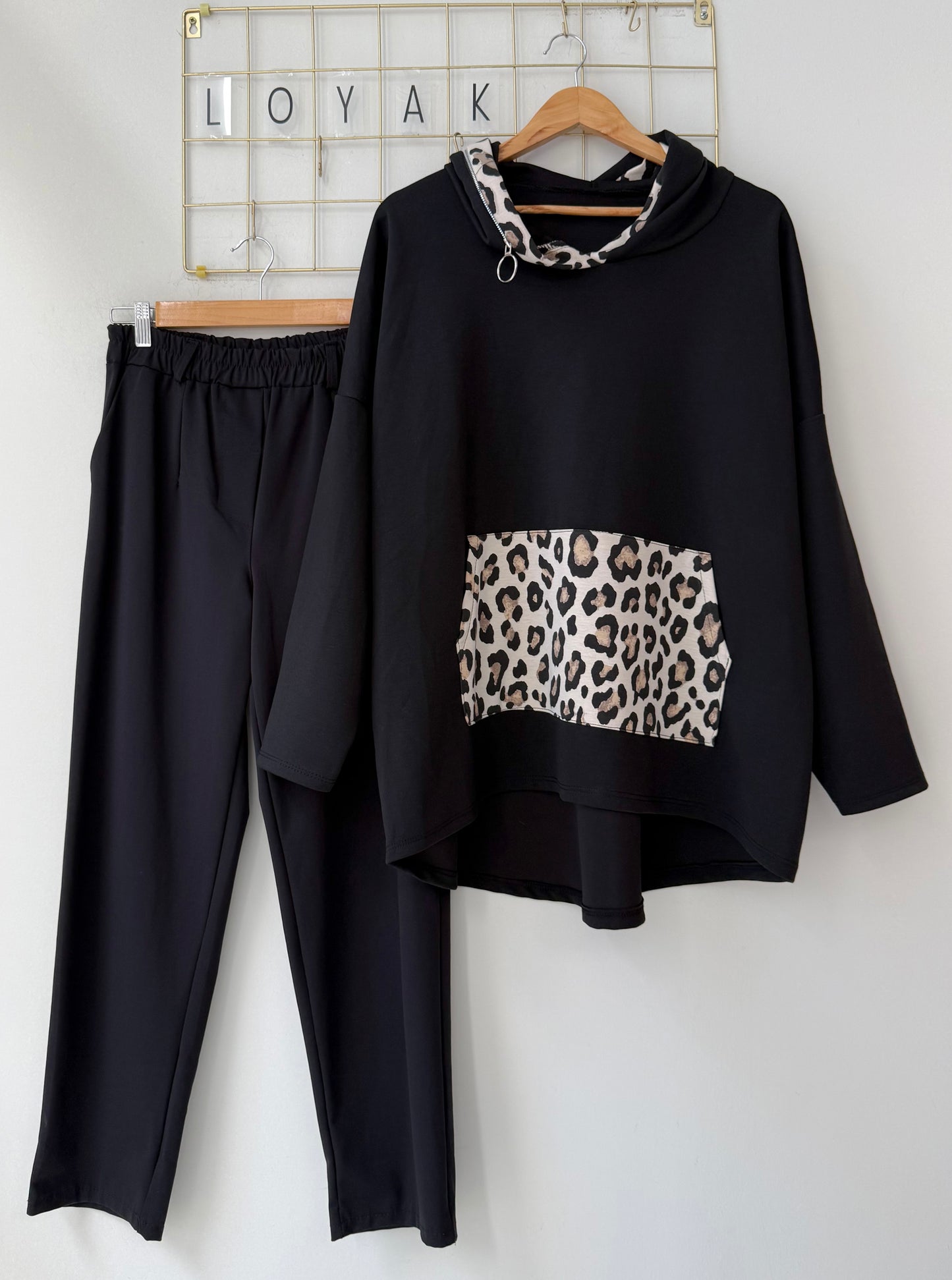 Σετ ASRIA leopart black/black