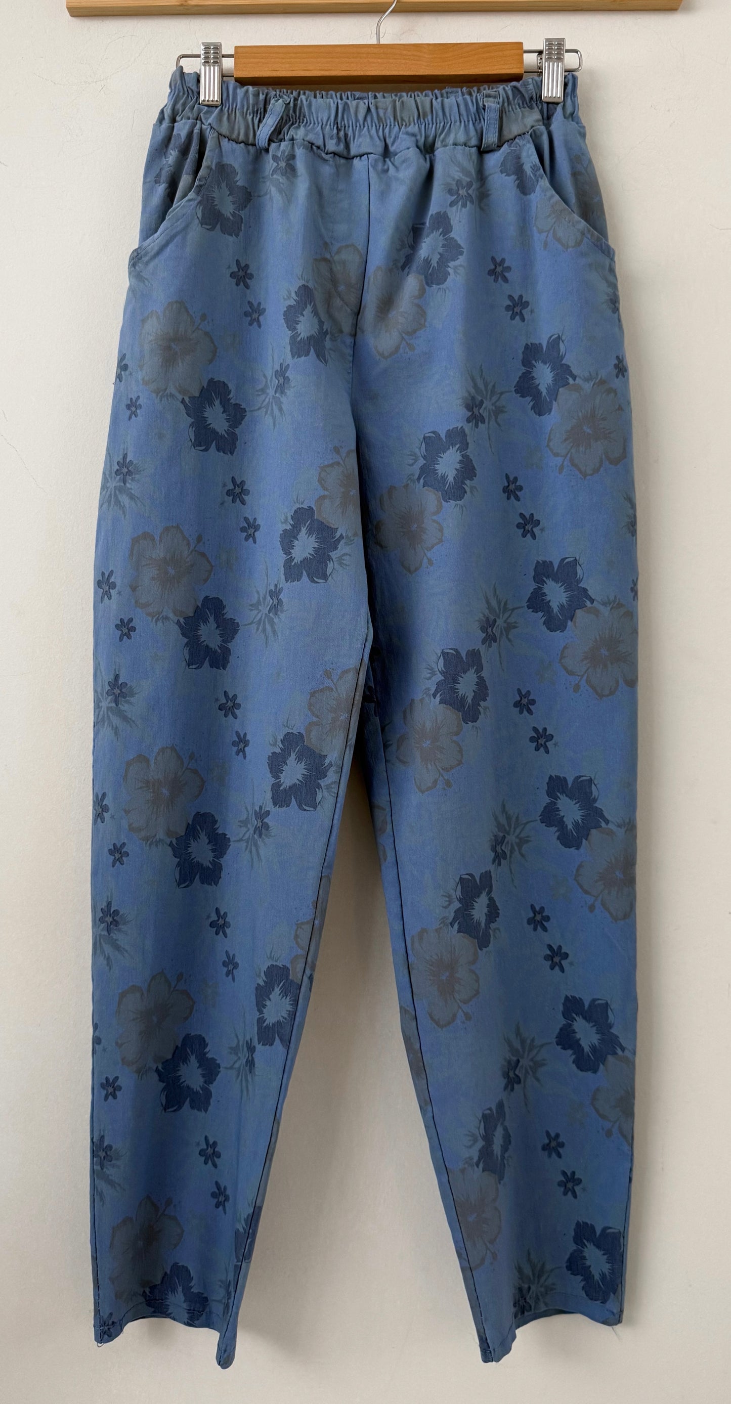 Παντελόνι LILA FLORAL blue
