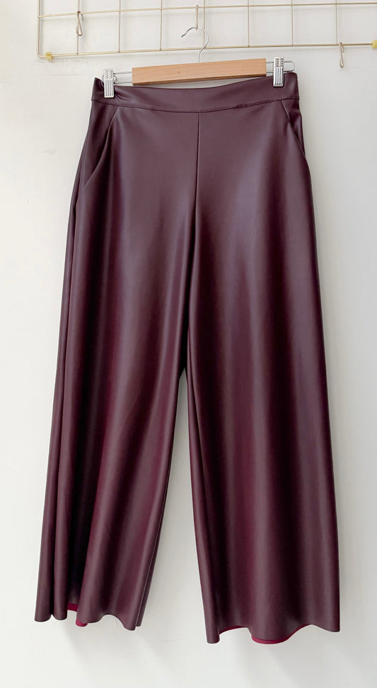 Παντελόνι τύπου ζιπ κιλοτ KITTY Merlot