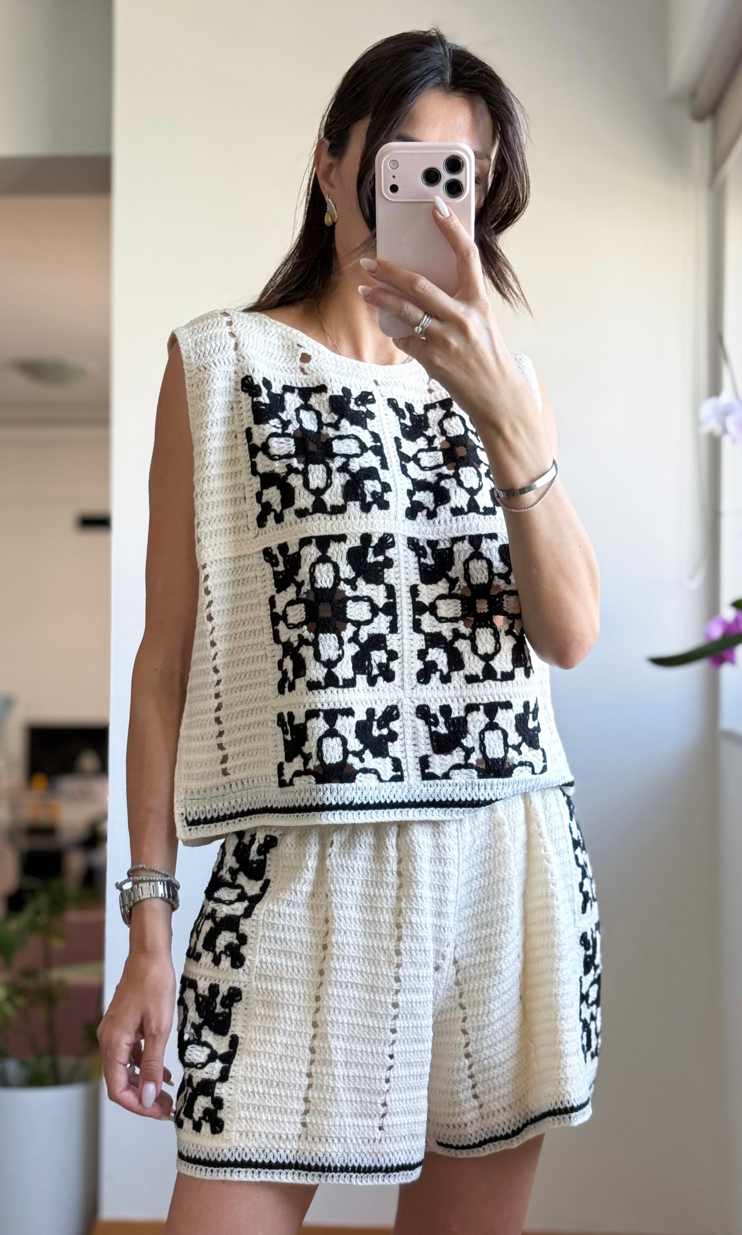 Σετ πλεκτό RIVIERA beige/black