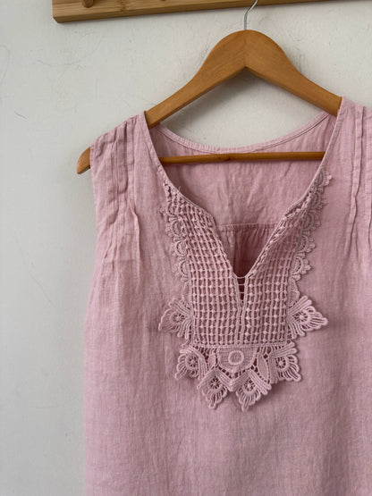 Μπλούζα 100% λινο ERITIA pink