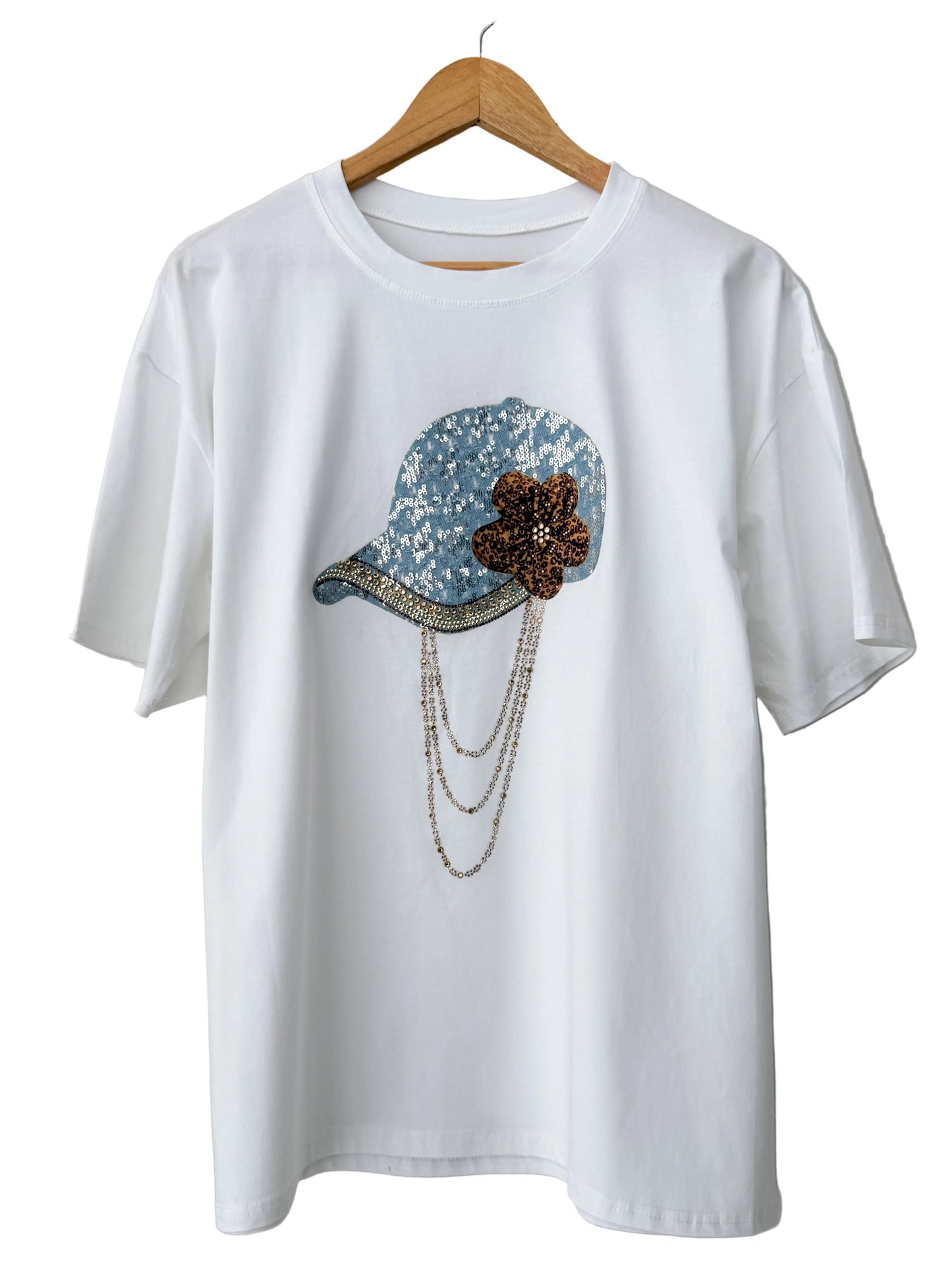 T-shirt με σχεδίο HAT white
