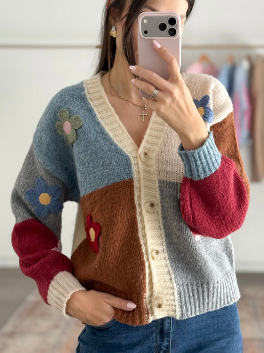 Ζακέτα πλεκτή GARDE flowers