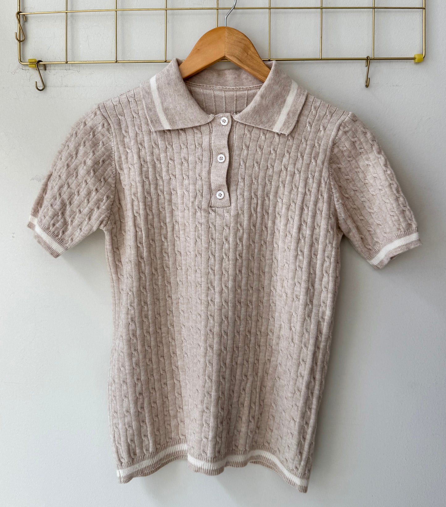 Μπλούζα πλέκτη  MEGGY beige