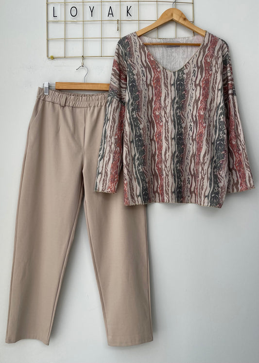 Σετ FALL LEAF multi/beige