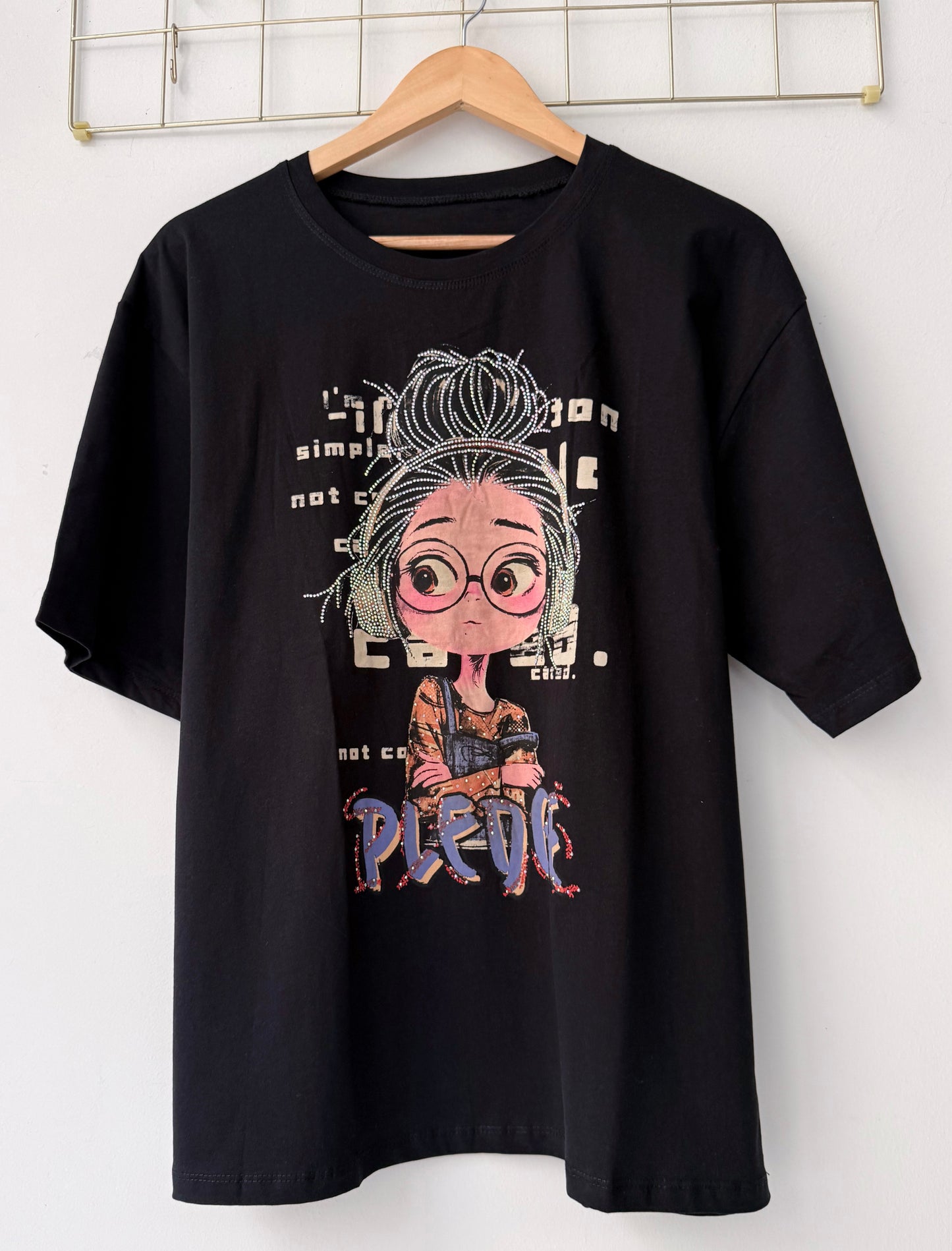 T-shirt με σχεδίο WORRI black