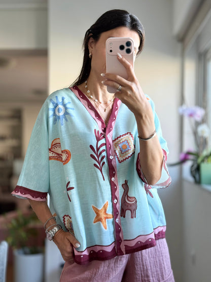 Πουκάμισο CAPRI light blue