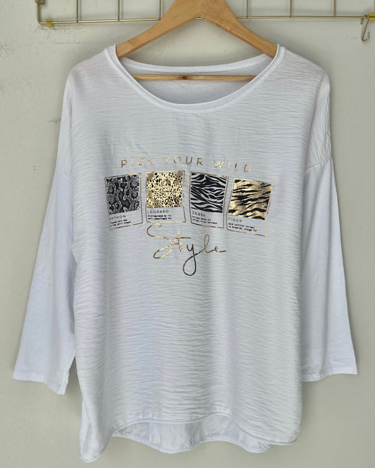 Μπλούζα WILD white