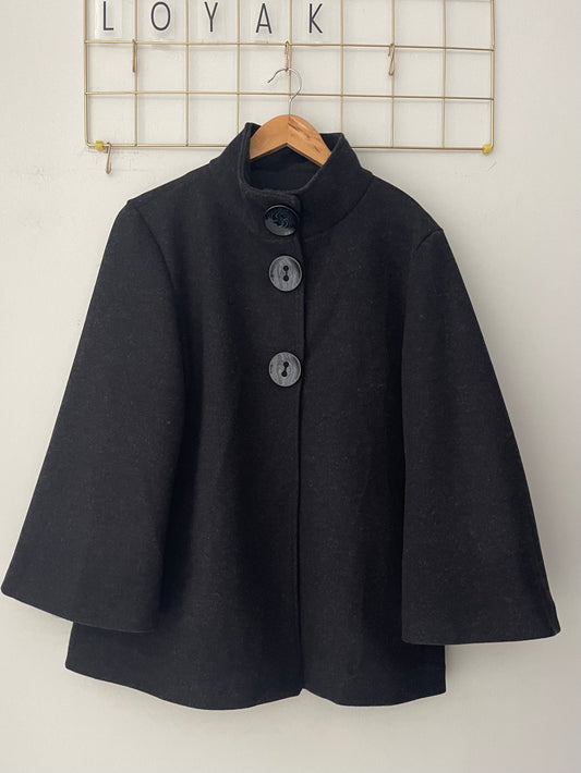 Πανωφόρι με κουμπιά FLORIA black