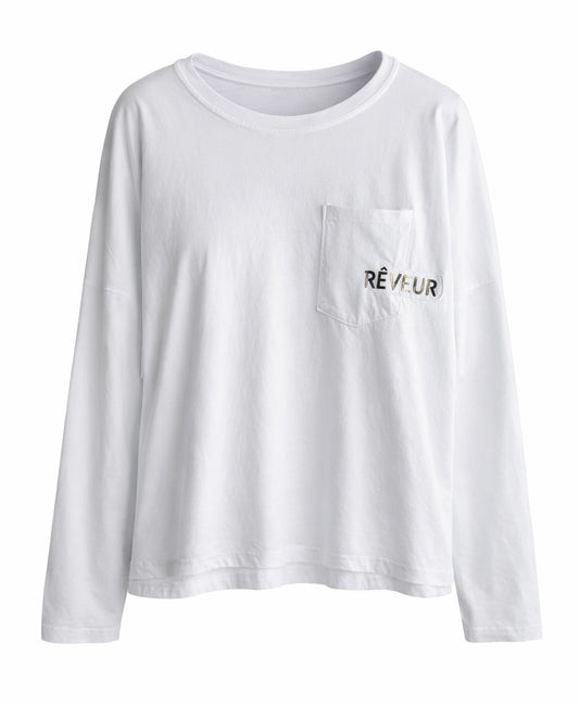 Μπλουζα βαμβάκι REVEUR white