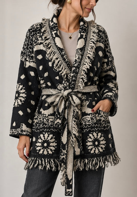 Ζακέτα PAISLEY BANDANA black