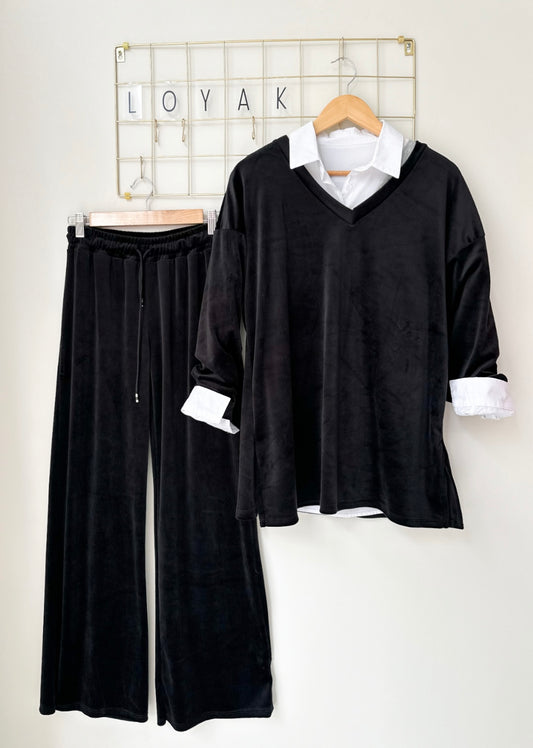 Σετ velvet  με V black