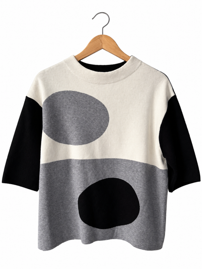 Πουλόβερ RAINCLOUD black/grey/white