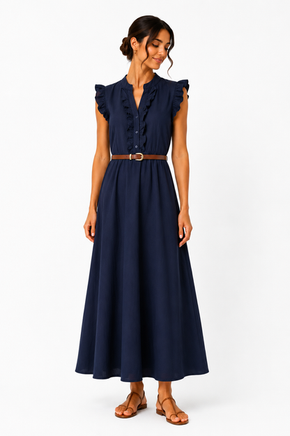 Φόρεμα midi ALICE navy blue